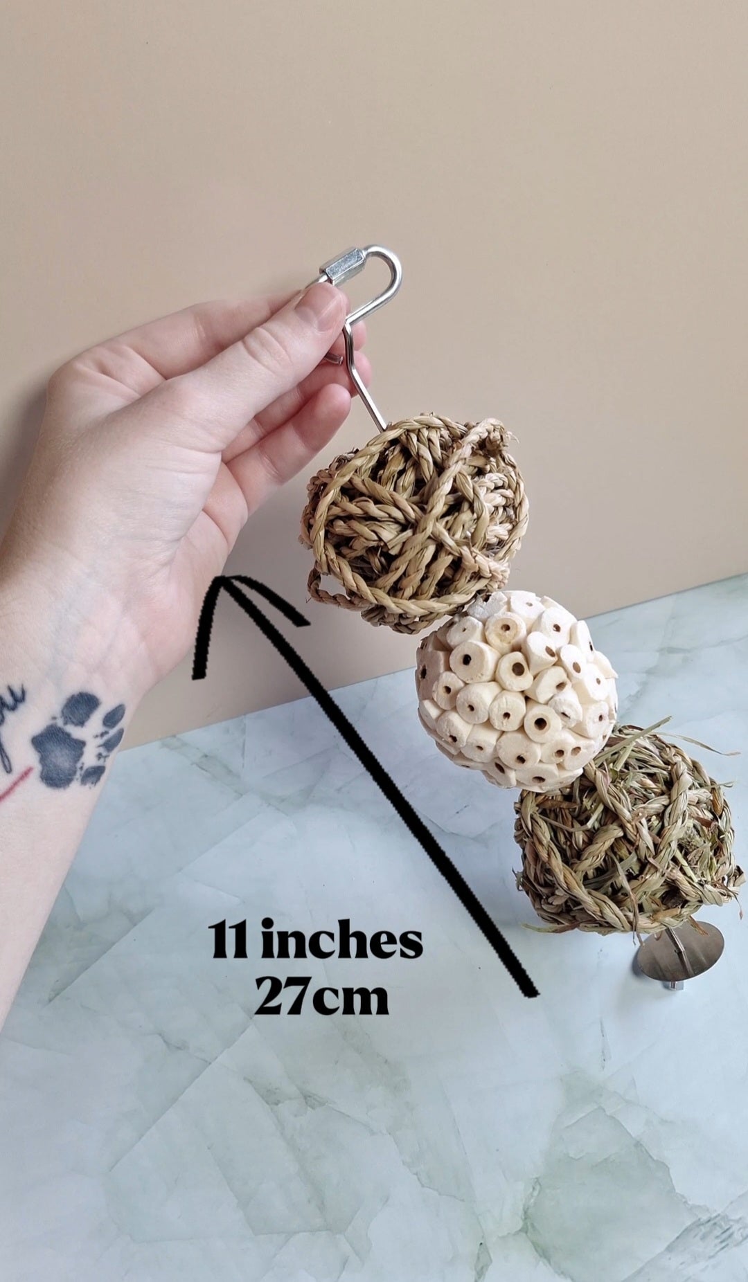 3 in 1 Rabbit, Guinea Pig, Chinchilla Chew Toy